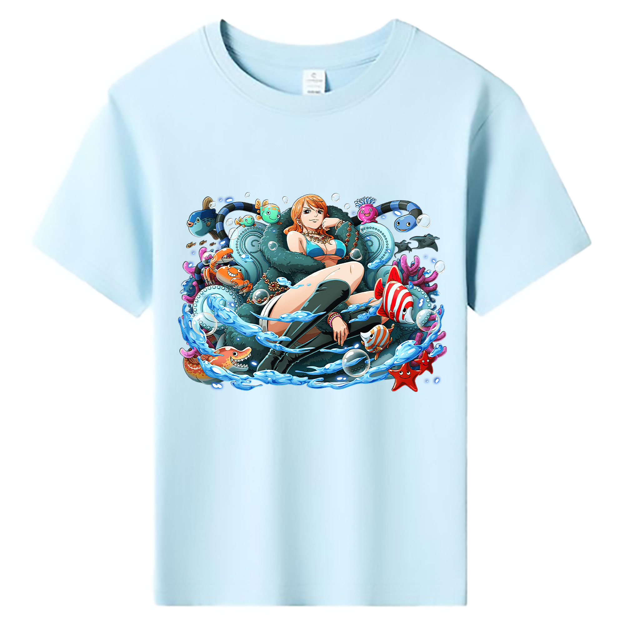 ワンピース ナミ ONE PIECE Nami 綿100％キッズTシャツ（フロントプリント）